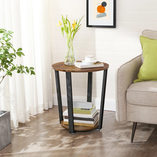 Table d’appoint vintage – Élégance industrielle – Arteluxia