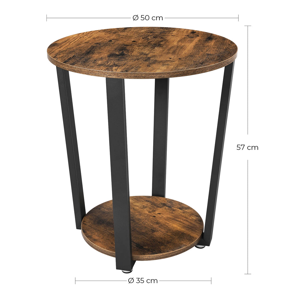 Table d’appoint vintage – Élégance industrielle – Arteluxia