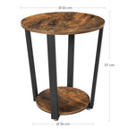 Table d’appoint vintage – Élégance industrielle – Arteluxia