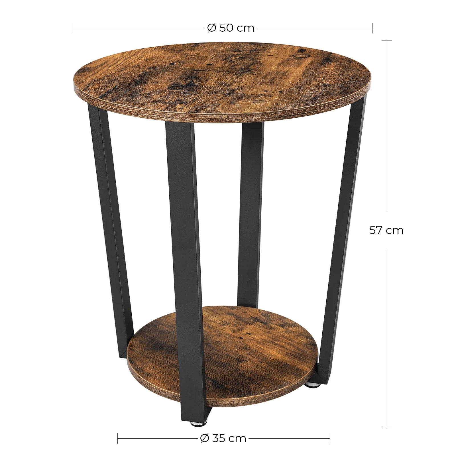 Table d’appoint vintage – Élégance industrielle – Arteluxia